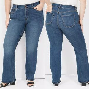 NWT Lane Bryant Tighter Tummy Fit High-Rise Boot Jeans Medium Wash Size 26 Plain